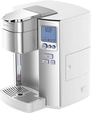 Cuisinart Coffee Maker, Single Serve 72-Ounce Reservoir Coffee Machine, Programmable Brewing & Hot Water Dispenser, Stainless Steel SS-10WP1, White