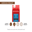 (4 pack) Community Coffee Breakfast Blend Medium Roast Ground 32 oz Gable Top