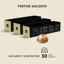 Nespresso Capsules Vertuo, Melozio, Medium Roast Coffee, 30-Count Coffee Pods