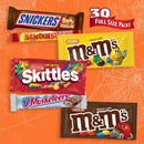 MARS M&M'S, SNICKERS, 3 MUSKETEERS, SKITTLES & STARBURST Variety Pack Full Size Bulk Candy Assortment, 56.11 oz, 30 Bars
