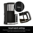 Ninja 12-Cup Programmable Drip Coffee Maker, 2 Brew Styles, Adjustable Warming Plate, CE250, Black/Stainless Steel
