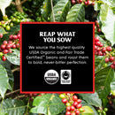 Death Wish Coffee Co., Organic and Fair Trade™, Single Serve Coffee Pods, Medium Roast, 18 Count