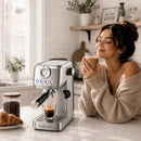 Casabrews 3700Gense Espresso Machine with 58mm Portafilter, PID Temperature Control, Pressure Gauge, 20-Bar Pump, Steam Wand & Stainless Steel Design