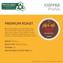 (4 pack) McCafe Premium Roast Coffee K-Cup Coffee Pods, Medium Roast, 24 Count For Keurig Brewers
