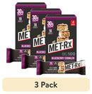 (3 pack) MET-Rx Big 100 High Protein Meal Replacement Bars, Blueberry Cobbler, 30g Protein, 3.52 oz, 4 Count