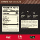 Optimum Nutrition Gold Standard 100% Whey Protein Powder, Extreme Milk Chocolate, 24g Protein, 5 LB