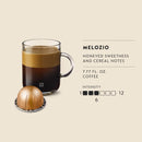 Nespresso Capsules Vertuo, Melozio, Medium Roast Coffee, 30-Count Coffee Pods