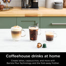Ninja Espresso & Coffee Barista System 12-Cup, Built-In Milk Frother, Nespresso Capsule Compatible, CFN601, Black
