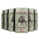(6 pack) Black Rifle Coffee Company Fur Missile, Medium Roast, Ground Coffee, 12 oz