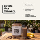 Naked Whey Chocolate Protein Powder - Only 3 Ingredients - Grass Fed Whey Protein Powder, Organic Chocolate and Organic Coconut Sugar, No GMO, No Soy, and Gluten Free - 24 Servings