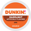 Dunkin' Hazelnut Flavored Medium Roast K-Cup Coffee Pods 22 Count, Keurig Compatible, Arabica Coffee, Smooth Nutty Flavor