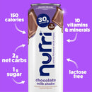 Nurri 30g Protein Ultra Filtered Milk Shake, Chocolate, 10-11 fl oz Cans