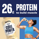 Core Power Protein Shake, Vanilla, 26g Bottle, 14oz, 12 Pack