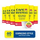 Café Bustelo Espresso Style Dark Roast Coffee Pods, 60 Count