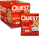 Quest Nutrition Chocolate Chip Cookie, 15g Protein, 1g Sugar, 2g Net Carbs, Keto Friendly, High Protein, 12 Count