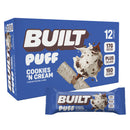BUILT Puff Protein Bars, Variety Pack, 15g-17g Protein - 12 Count