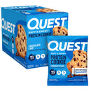 Quest Nutrition Chocolate Chip Cookie, 15g Protein, 1g Sugar, 2g Net Carbs, Keto Friendly, High Protein, 12 Count