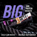 (3 pack) MET-Rx Big 100 High Protein Meal Replacement Bars, Blueberry Cobbler, 30g Protein, 3.52 oz, 4 Count