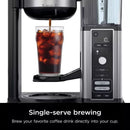 Ninja Hot & Iced XL Coffee Maker with Rapid Cold Brew, 4 Brew Styles, Single-Serve Coffee Brewer, Removable Reservoir, CM371 Black