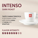 illy Ground Espresso Coffee, Intenso Bold Roast, 100% Arabica, 8.8 oz