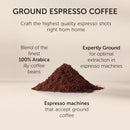 illy Decaf Ground Coffee, Classico Medium Roast, 100% Arabica, 8.8 oz