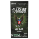 (6 pack) Black Rifle Coffee Company Just Black Keurig K-Cup Pods, Medium Roast, 12 Ct