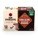 Don Francisco's Family Reserve Medium Roast Kona Blend Coffee, 12 single serve cups