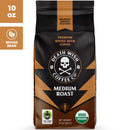 Death Wish Coffee, Organic and Fair Trade, Medium Roast, Whole Bean Coffee, 10 oz