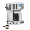 Hamilton Beach 2-Way Programmable Coffee Maker, Single Serve Coffee Maker & 12-Cup Coffee Pot, Black