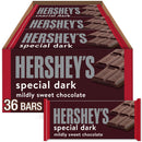 Hershey's Special Dark Mildly Sweet Chocolate Candy, Bars 1.45 oz, 36 Count