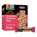 KIND Seeds Fruit & Nuts Snack Bar, Strawberry Sunflower Seed, Gluten Free Bars, 1.4 oz, 6 Count Cardboard Box ( 3 Box )