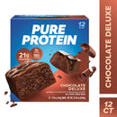 Pure Protein Bars, Galactic Brownie, Gluten Free, 20g Protein, 1.76 oz, 12 Count