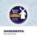 Dutch Bros® Mafia Dark Roast, 40 Count, Dark Roast, Single Serve Coffee Pods for Keurig K-Cup Brewers