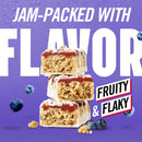(3 pack) MET-Rx Big 100 High Protein Meal Replacement Bars, Blueberry Cobbler, 30g Protein, 3.52 oz, 4 Count