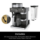 Ninja Espresso & Coffee Barista System 12-Cup, Built-In Milk Frother, Nespresso Capsule Compatible, CFN601, Black