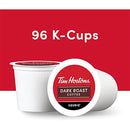 Tim Hortons Dark Roast Coffee, Single-Serve K-Cup Pods Compatible With Keurig Brewers, 96Ct K-Cups, Red