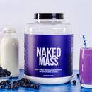 NAKED Chocolate Mass Gainer - All Natural Weight Gainer Protein Powder - 8lb Bulk, GMO Free, Gluten Free & Soy Free. No Artificial Ingredients - 1,360 Calories