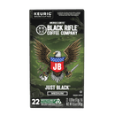 (4 pack) Black Rifle Coffee Company Just Black Keurig K-Cup Pods, Medium Roast, 22 Ct