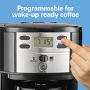 Hamilton Beach 2-Way Programmable Coffee Maker, Single Serve Coffee Maker & 12-Cup Coffee Pot, Black