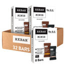 RXBAR Minis Protein Bar Variety Pack, Chocolate Sea Salt & Peanut Butter Chocolate, 4 Boxes, 32 Bars Total with 1 Bybies Trail Mix Pouch, 2 oz