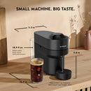 Nespresso Vertuo Pop Coffee and Espresso Maker by De'Longhi with Milk Frother, Black