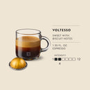 Nespresso Capsules Vertuo, Voltesso, Mild Roast Espresso, 50-Count Espresso Coffee Pods