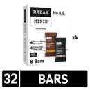 RXBAR Minis Protein Bar Variety Pack, Chocolate Sea Salt & Peanut Butter Chocolate, 4 Boxes, 32 Bars Total with 1 Bybies Trail Mix Pouch, 2 oz