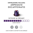 Nespresso Capsules OriginalLine, Arpeggio Decaffeinato, Dark Roast Espresso Coffee, 50-Count Espresso Coffee Pods