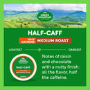 (4 pack) Green Mountain Coffee Roasters, Half Caff Medium Roast K-Cup Coffee Pods, 24 Count